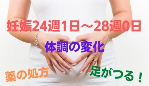 妊娠24週1日～28週0日の体調の変化