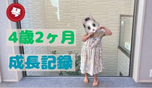 琴の4歳2ヶ月の成長記録