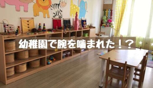 幼稚園で噛まれた！？