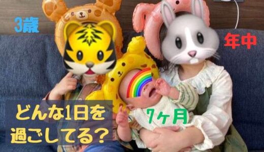 年中,3歳,7ヶ月の1日の流れ