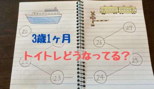 3歳1ヶ月の長男のトイトレは？