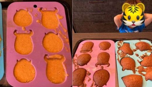 長男が人参ケーキを作ってくれました♪