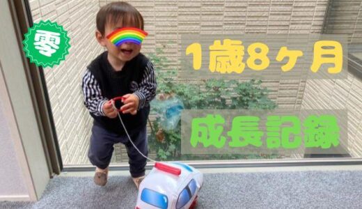 零の1歳8ヶ月の成長記録