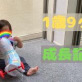 零の1歳9ヶ月の成長記録