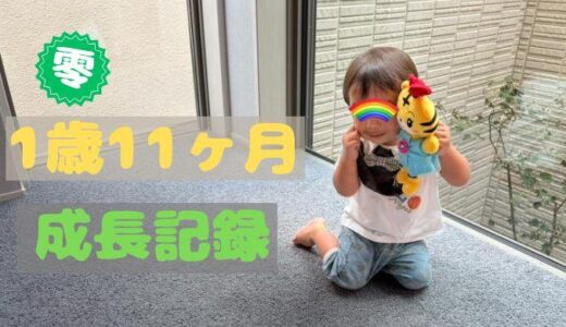 零の1歳11ヶ月の成長記録