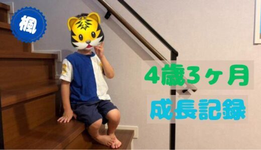 楓の4歳4ヶ月の成長記録